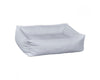 The Bowsers B Lounge Dog Bed. It's the pure white colored Cotton Linen fabric